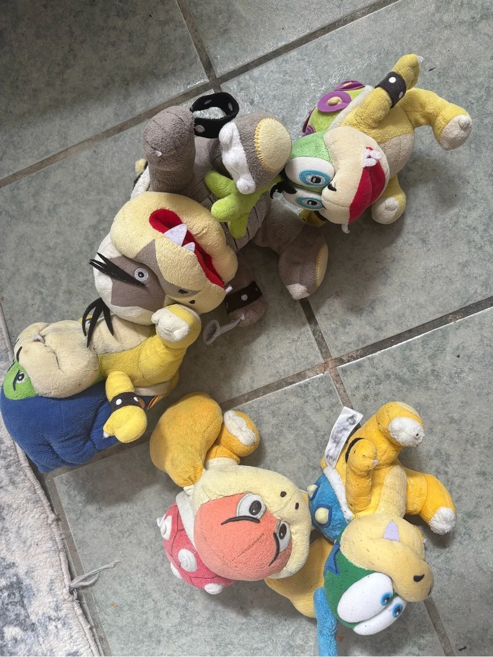 7xSuper Mario Bros Koopalings plushies preloved